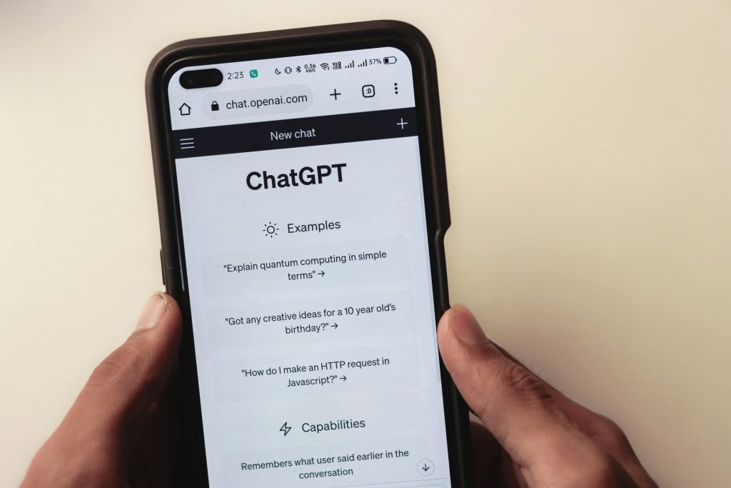 Using the ChatGPT Application on mobile